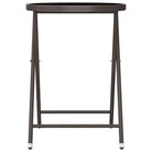 3-delige tuinbistroset met poly rattan en gehard glas voor buitenruimte - Tuinsets