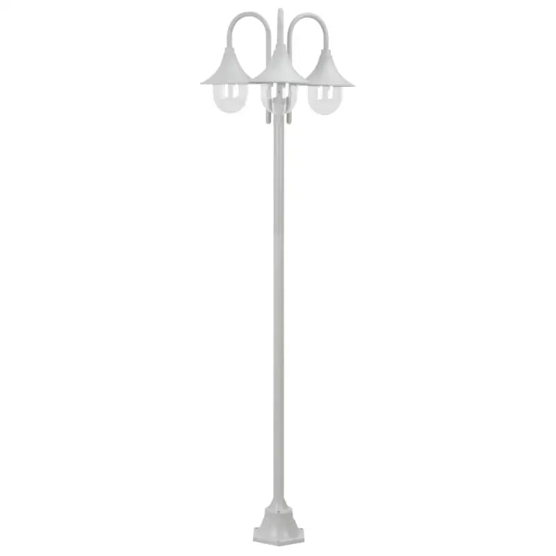 3-delige tuinlampen met PVC lampenkap voor sfeervolle buitenverlichting - Wit / 1 - Buitenverlichting