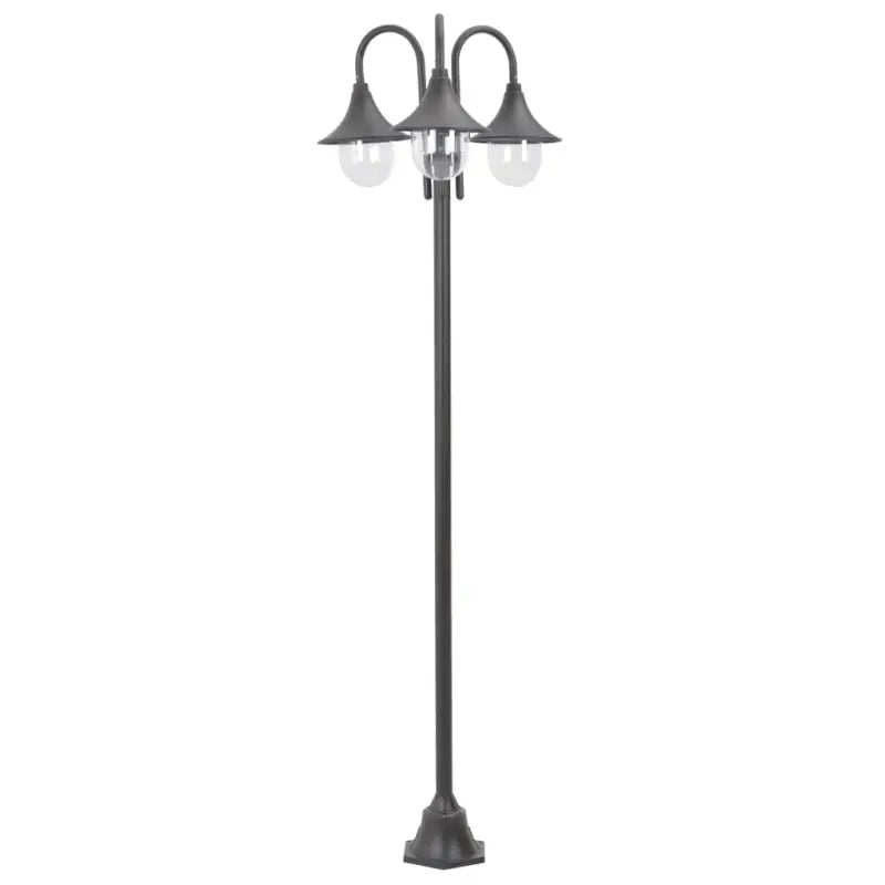 3-delige tuinlampen met PVC lampenkap voor sfeervolle buitenverlichting - Brons / 1 - Buitenverlichting