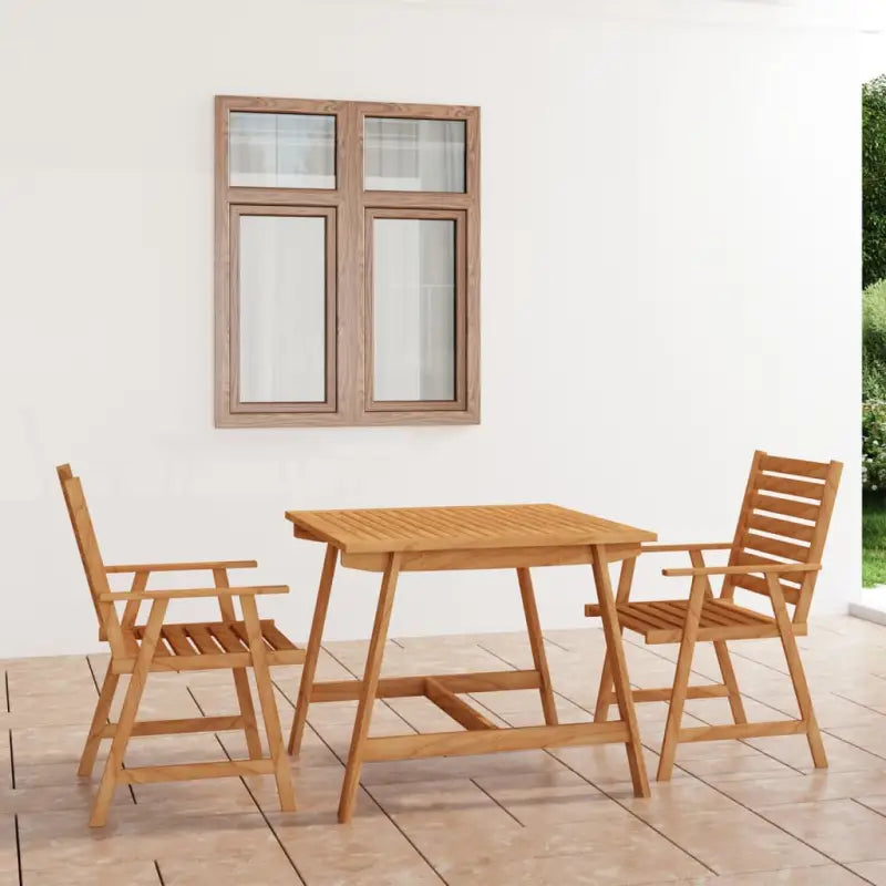 3-delige tuinset van massief acaciahout voor terras en tuin - Tuinsets