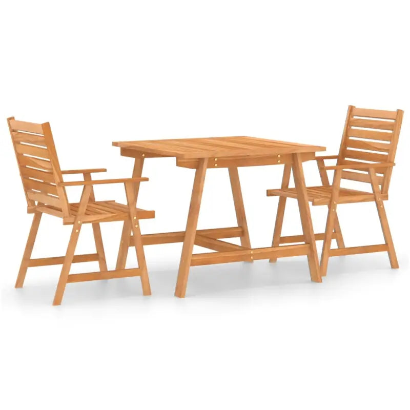 3-delige tuinset van massief acaciahout voor terras en tuin - Tuinsets