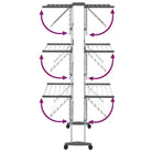 3-laags droogrek voor gezinnen met beperkte ruimte - 60 x 70 x 129 cm - Droogrekken
