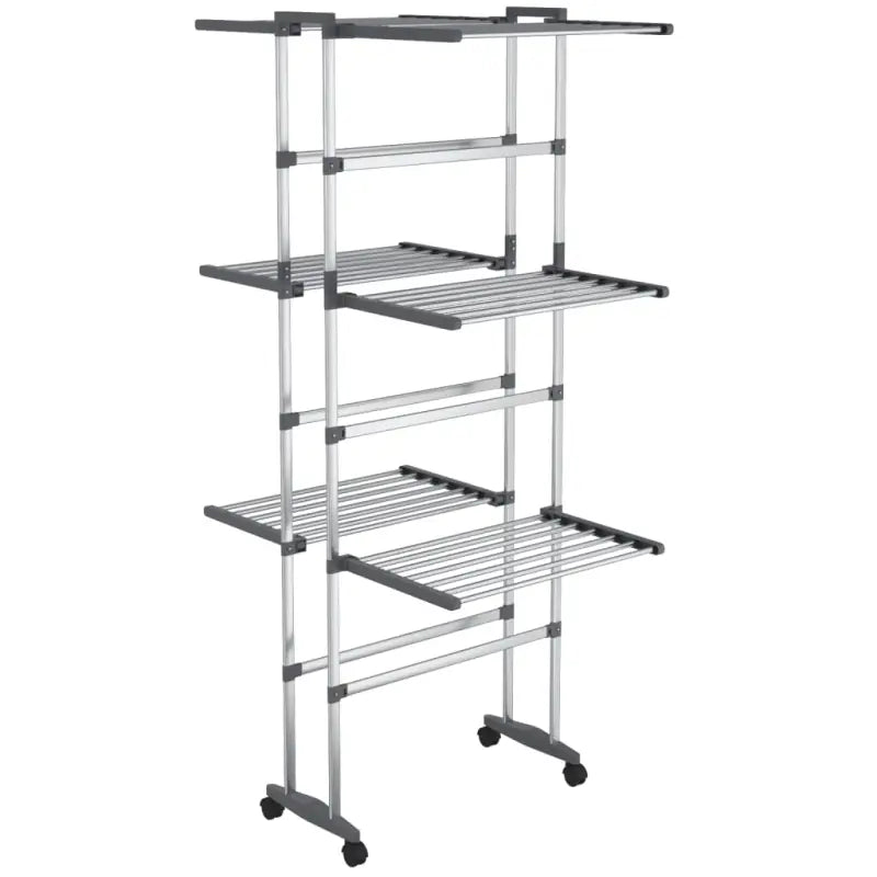 3-laags droogrek voor gezinnen met beperkte ruimte - 60 x 70 x 129 cm - Droogrekken