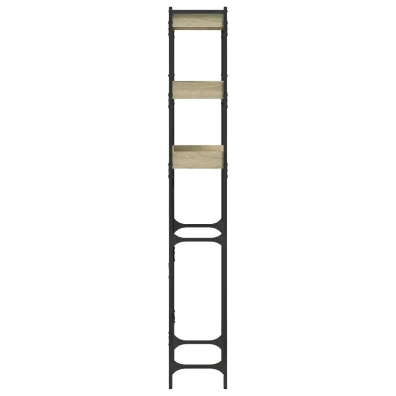 3-laags opbergrek voor wasmachines met bewerkt hout en verstelbare poten - Accessoires voor wasmachines & drogers