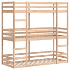 3 persoons stapelbed van massief grenenhout voor kleine kamers - Bedden & bedframes