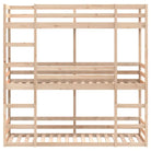 3 persoons stapelbed van massief grenenhout voor kleine kamers - Bedden & bedframes