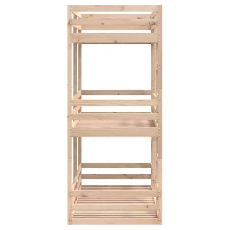 3 persoons stapelbed van massief grenenhout voor kleine kamers - Bedden & bedframes