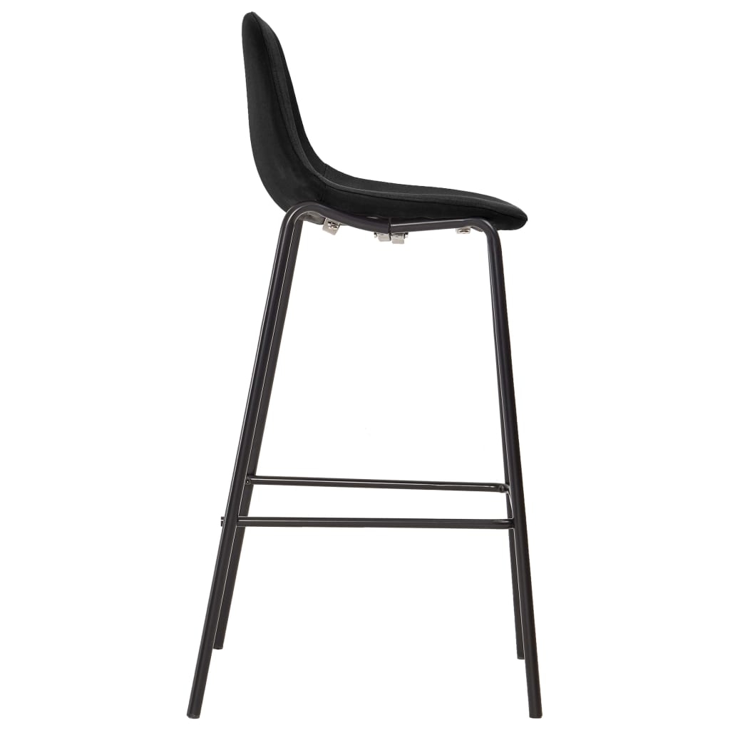 vidaXL 5-piece bar set fabric black