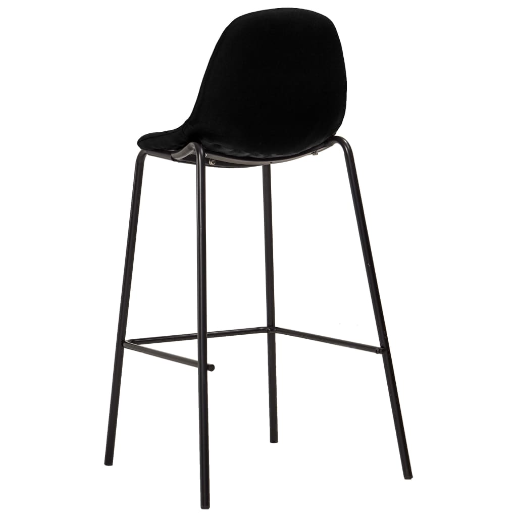 vidaXL 5-piece bar set fabric black