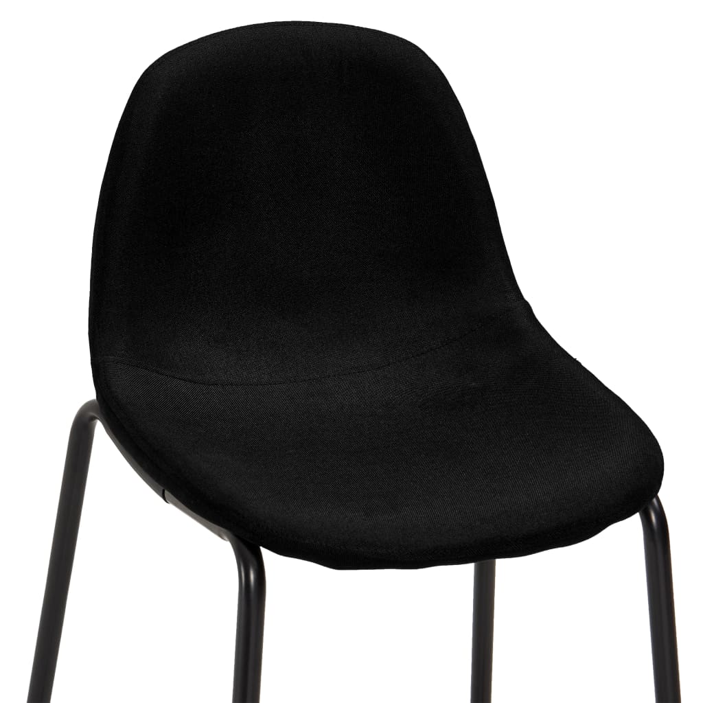 vidaXL 5-piece bar set fabric black