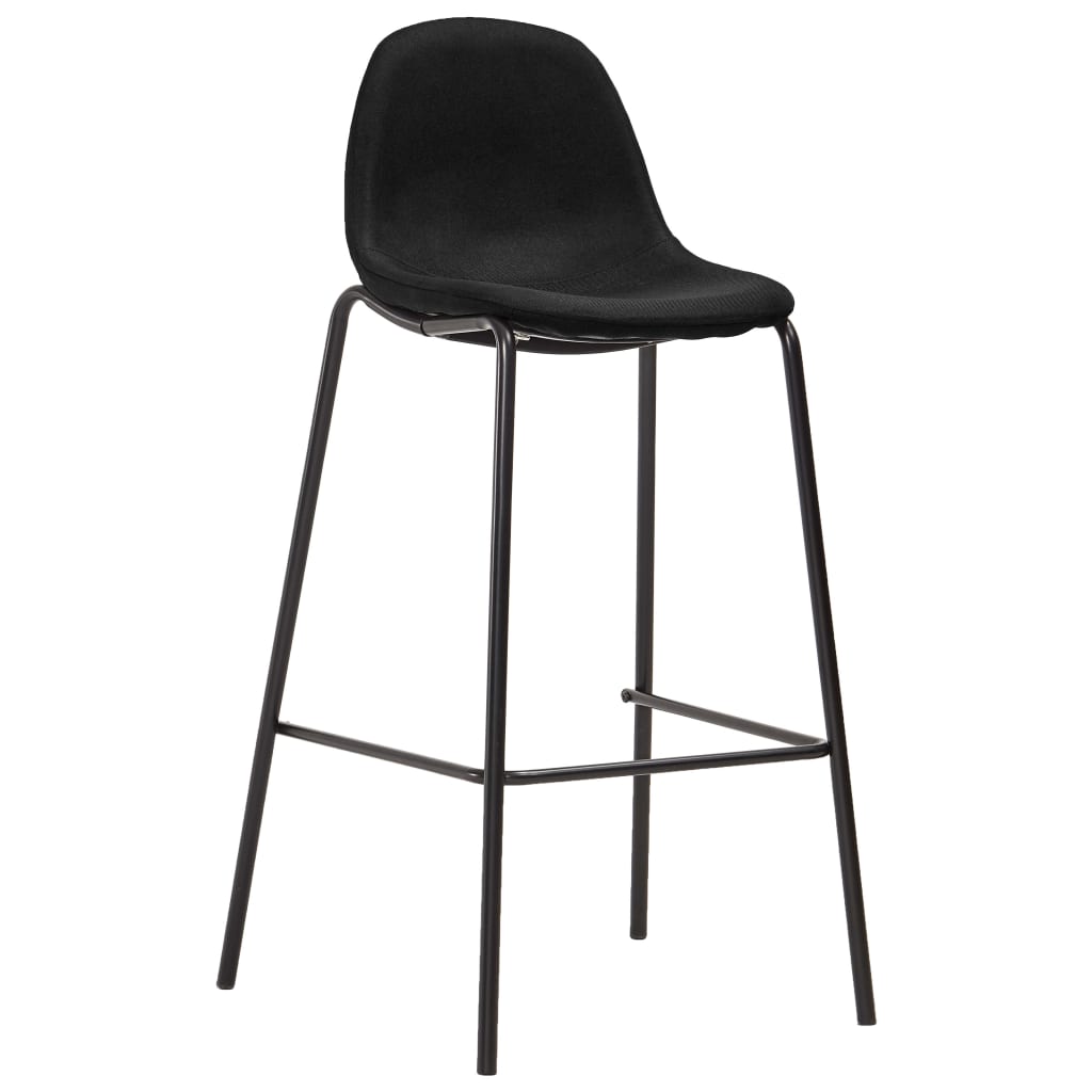 vidaXL 5-piece bar set fabric black