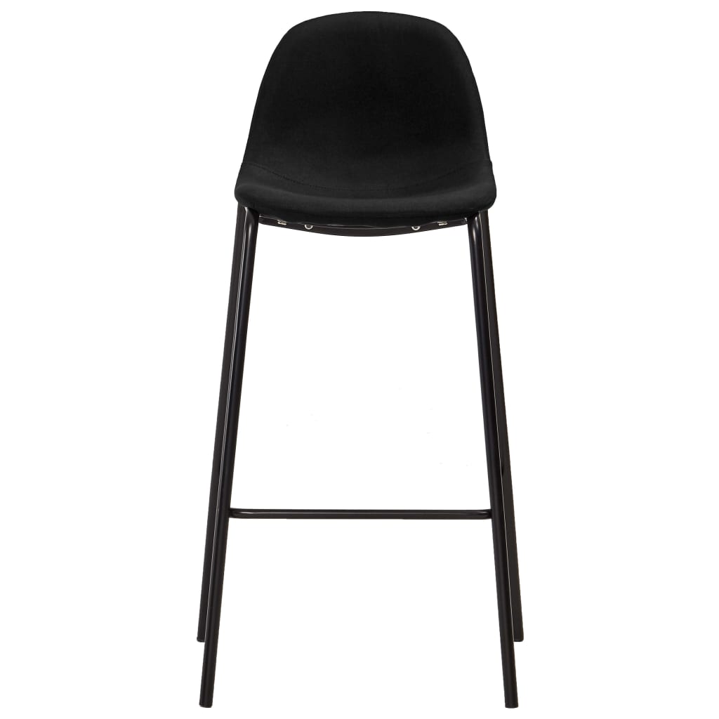 vidaXL 5-piece bar set fabric black