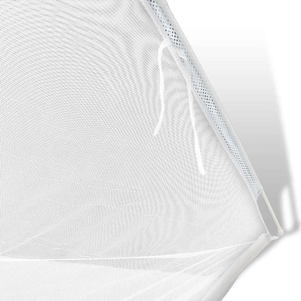 vidaXL Tent 200x180x150 cm glasvezel wit