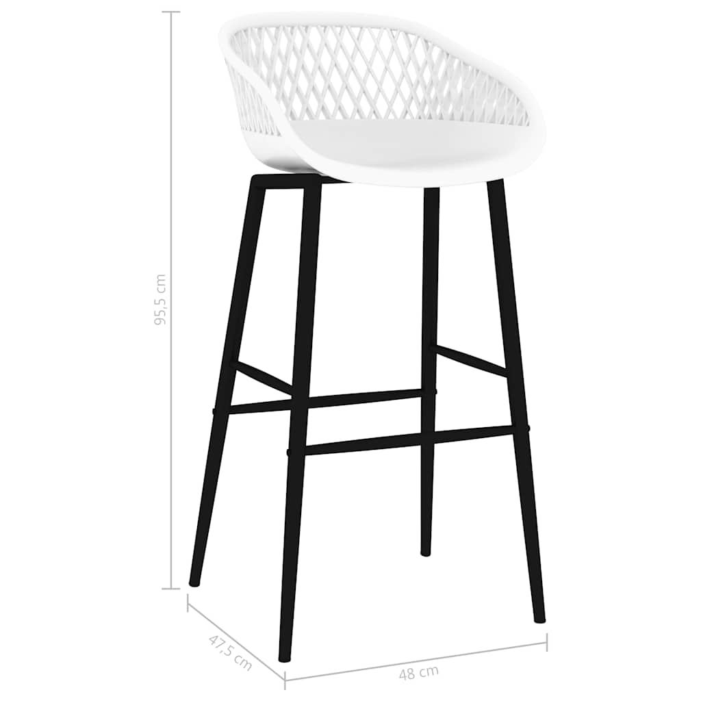 vidaXL 7-delige Barset zwart