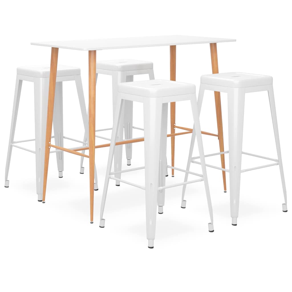 vidaXL 7-delige Barset zwart