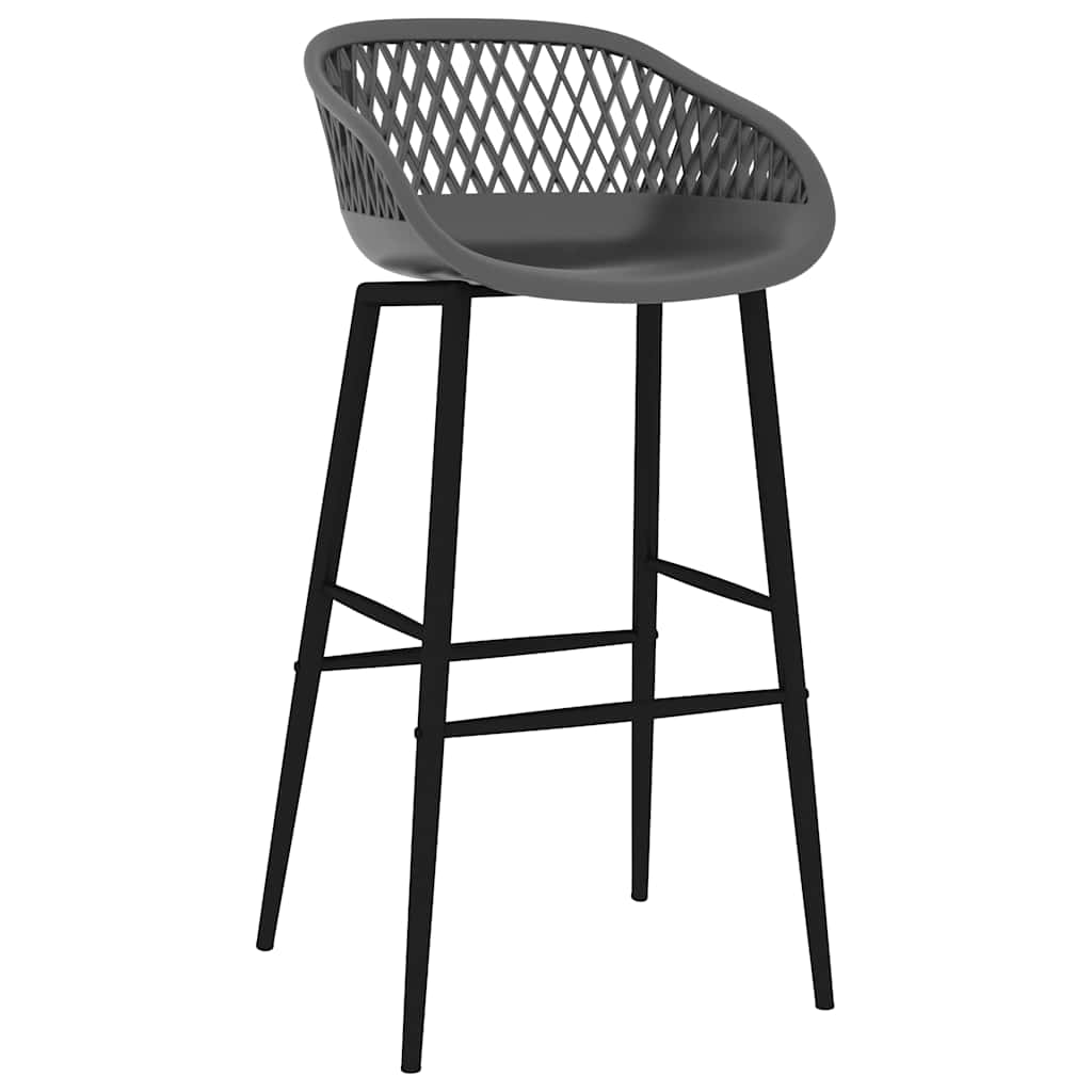 vidaXL 7-delige Barset zwart