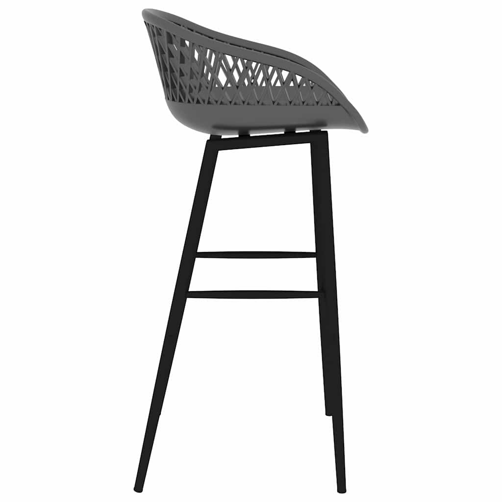 vidaXL 7-delige Barset zwart