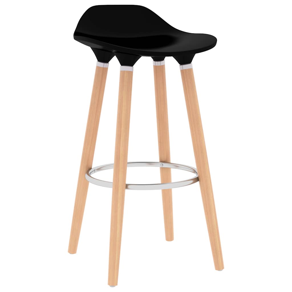 vidaXL 3-delige Barset zwart