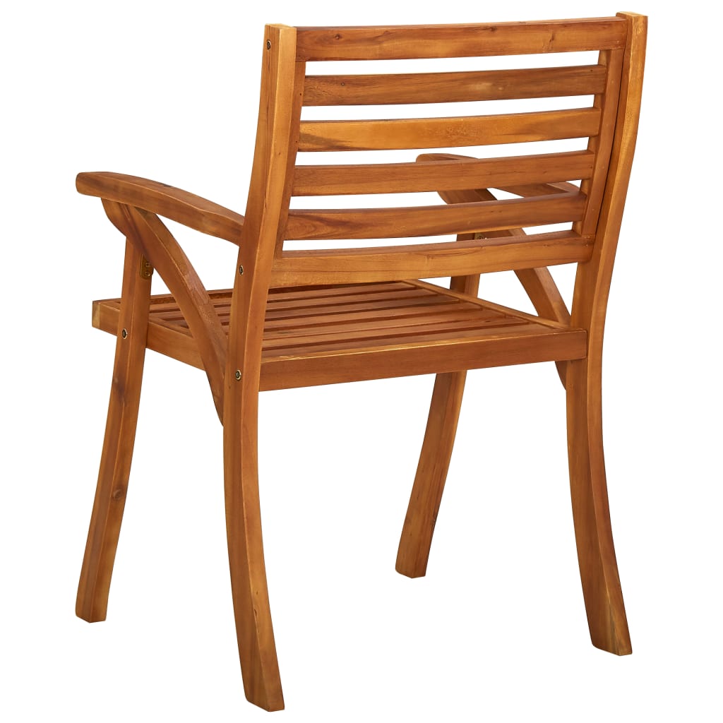 vidaXL 7-delige tuinset 150x90 cm massief acaciahout