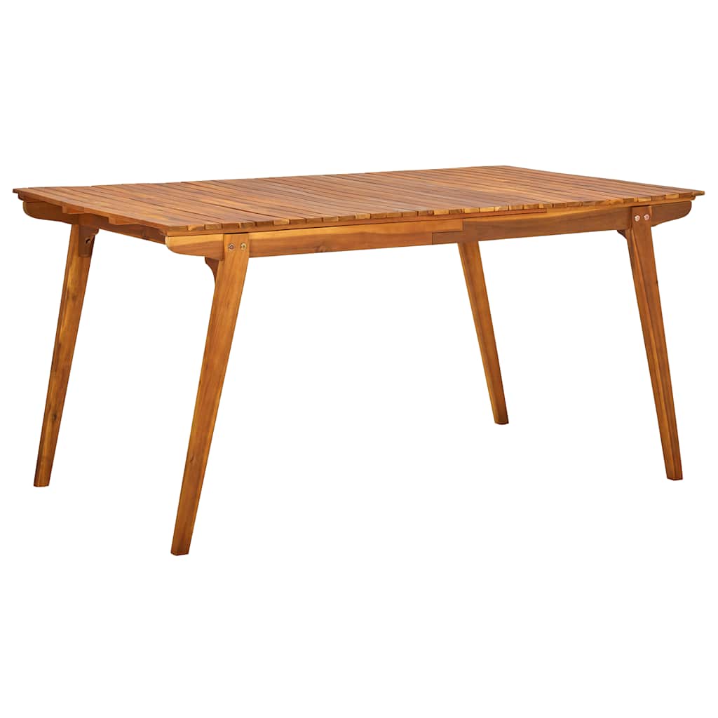vidaXL 7-delige tuinset 150x90 cm massief acaciahout