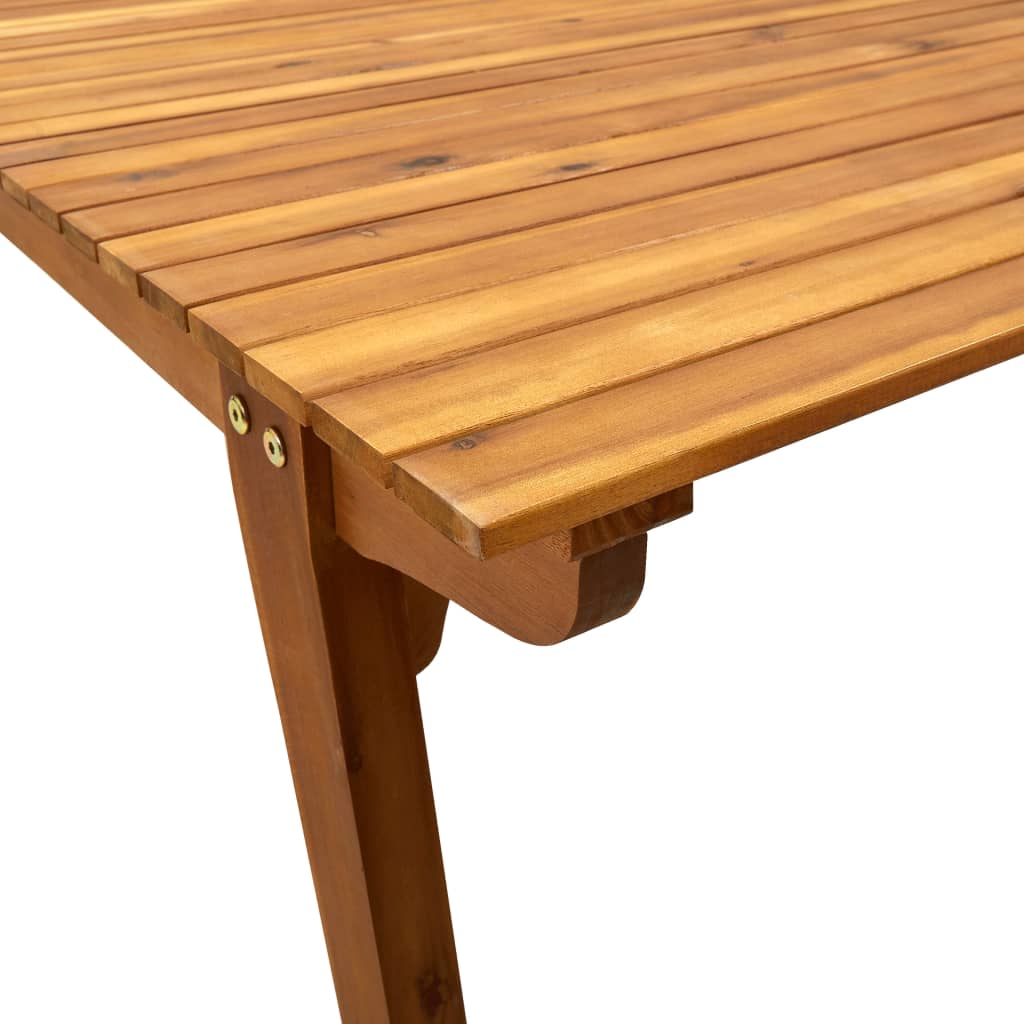 vidaXL 7-delige tuinset 201,5x100 cm massief acaciahout