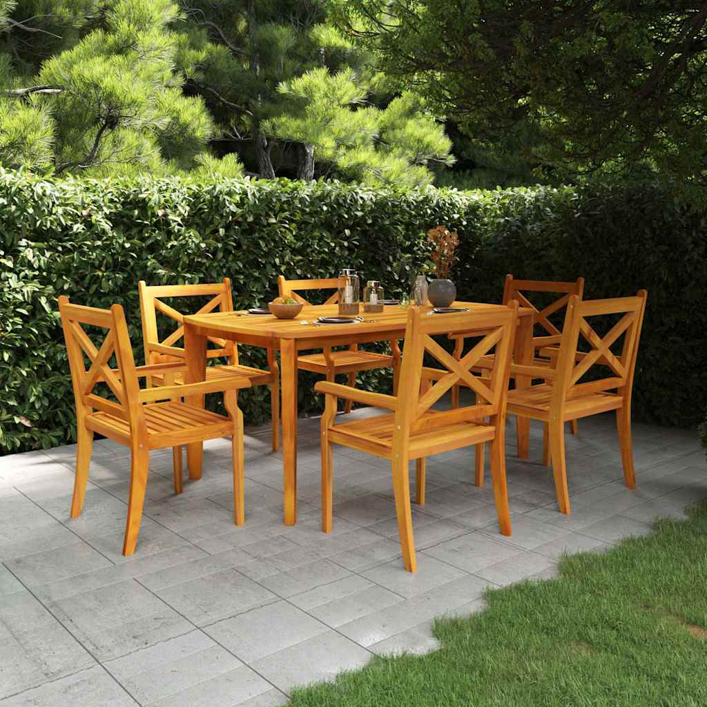 vidaXL 3-delige Tuinset massief acaciahout