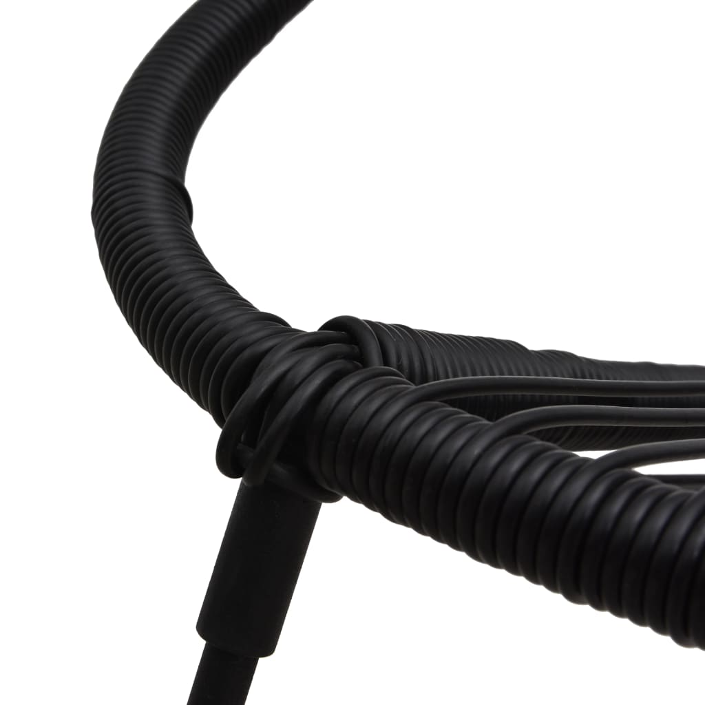 vidaXL 7-delige Tuinset PVC-rattan zwart