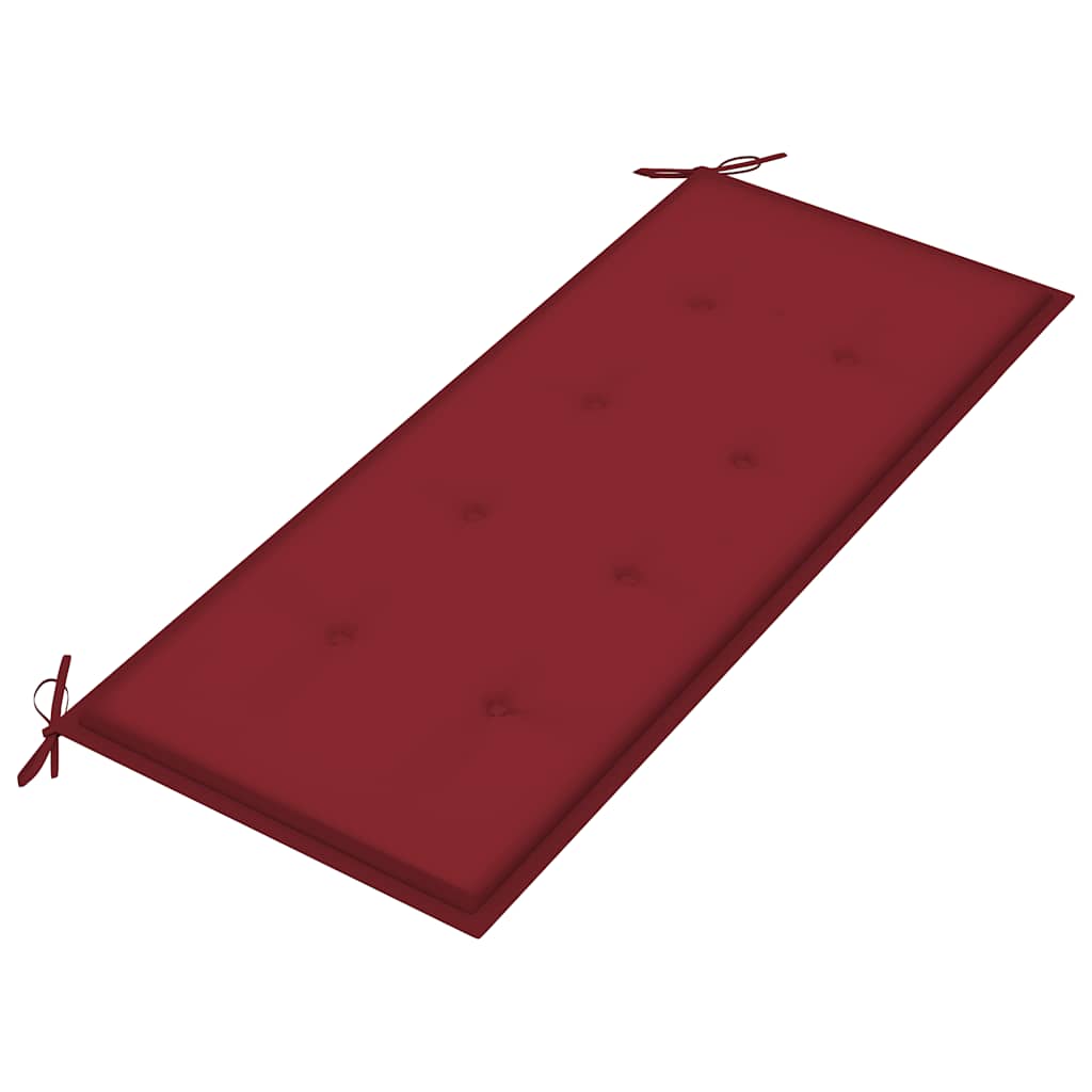 vidaXL Tuinbank 2-zits met kussen 120 cm eucalyptushout grijs