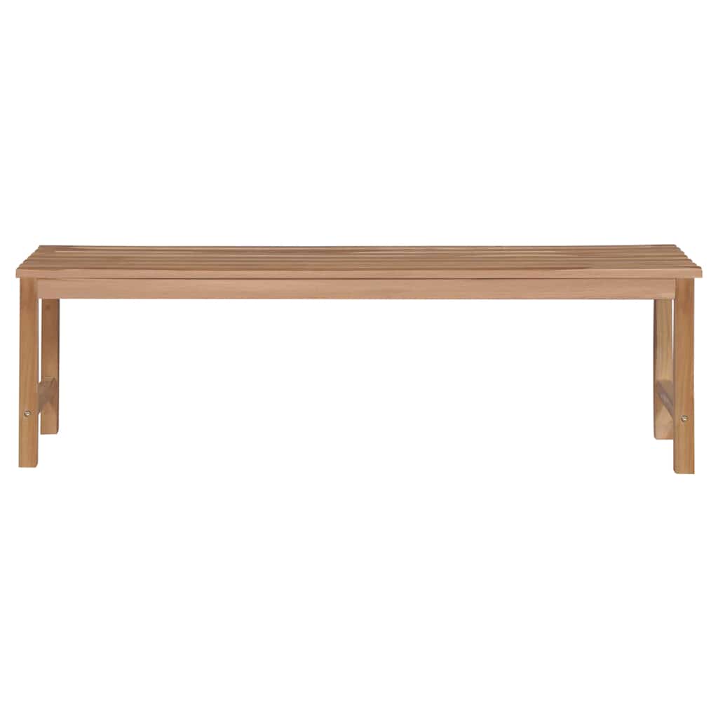 vidaXL Tuinbank met antracietkleurig kussen 150 cm massief teakhout