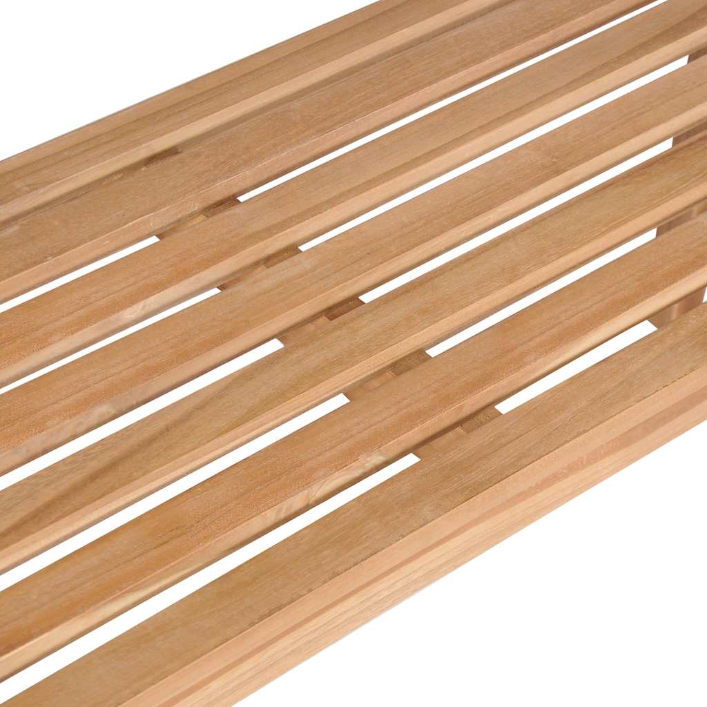 vidaXL Tuinbank met antracietkleurig kussen 150 cm massief teakhout