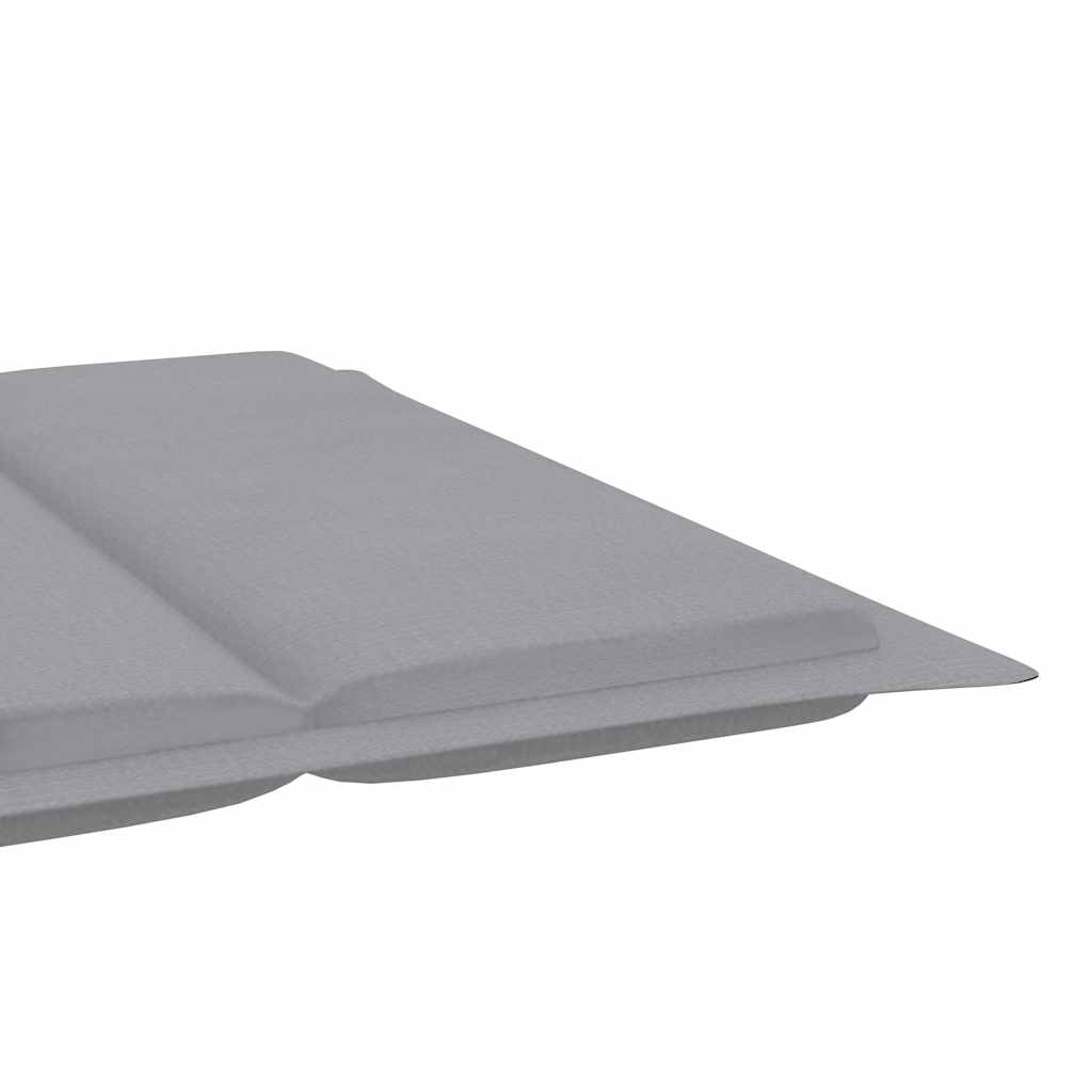 vidaXL Ligbed schommelend met kussen massief teakhout