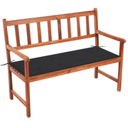 vidaXL Tuinbank met kussen 120 cm massief acaciahout