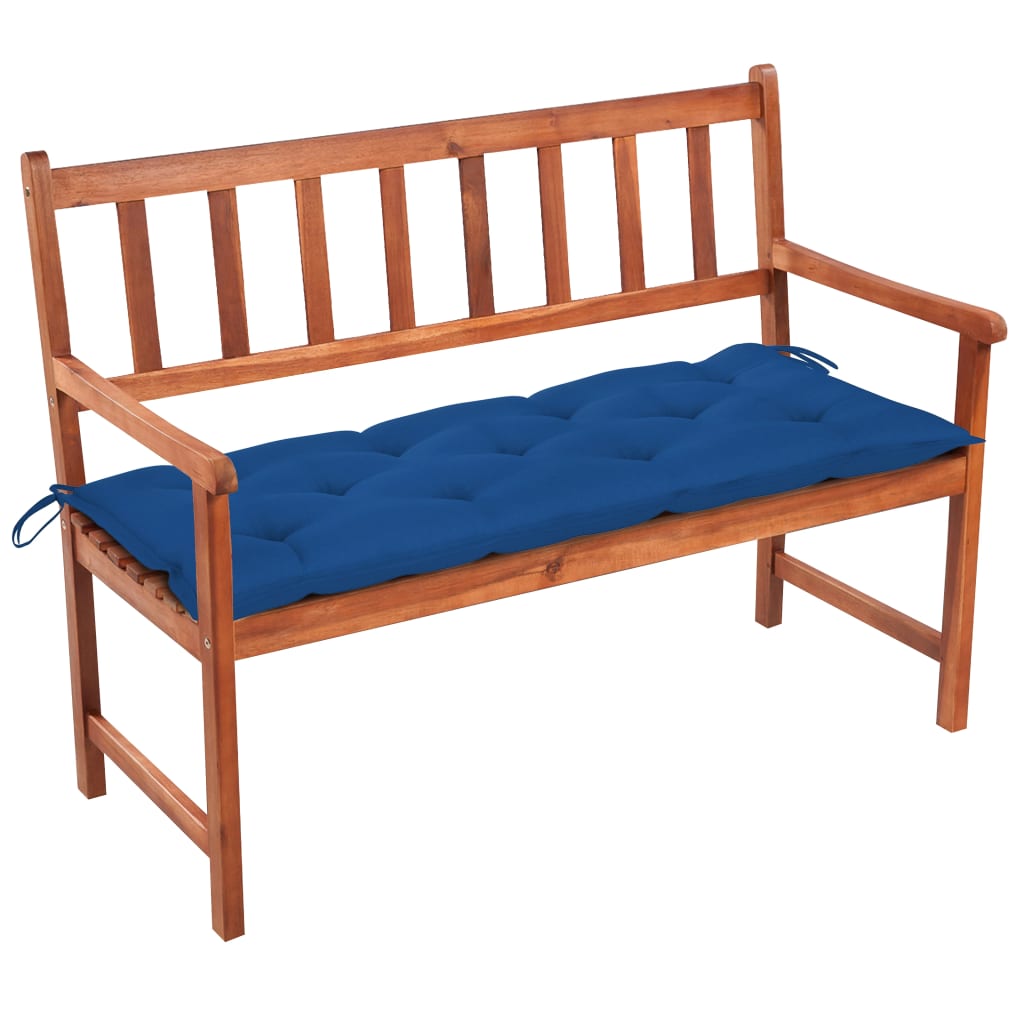 vidaXL Tuinbank met kussen 120 cm massief acaciahout