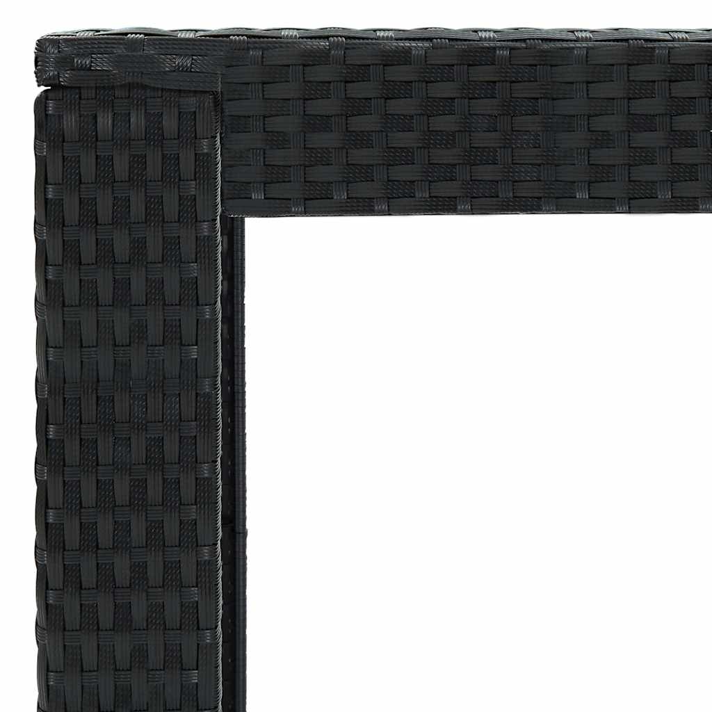 vidaXL 5-delige Tuinbarset met kussens poly rattan grijs