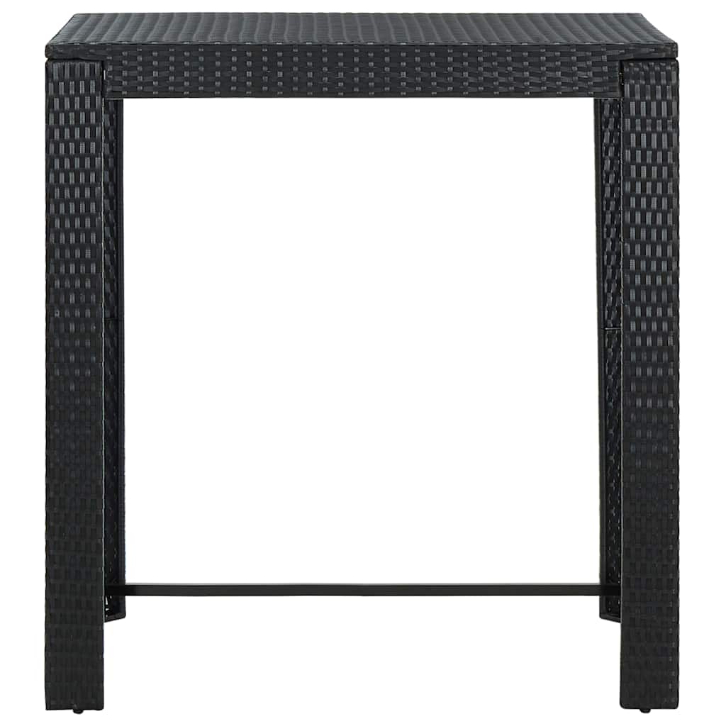 vidaXL 5-delige Tuinbarset met kussens poly rattan grijs