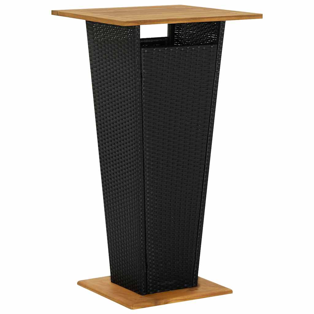 vidaXL 5-delige Tuinbarset met kussens poly rattan grijs