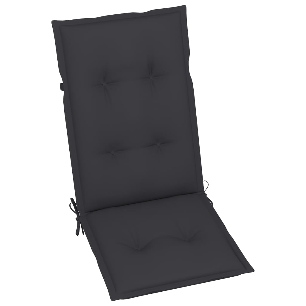 vidaXL Tuinstoelen 6 st verstelbaar met kussens massief acaciahout