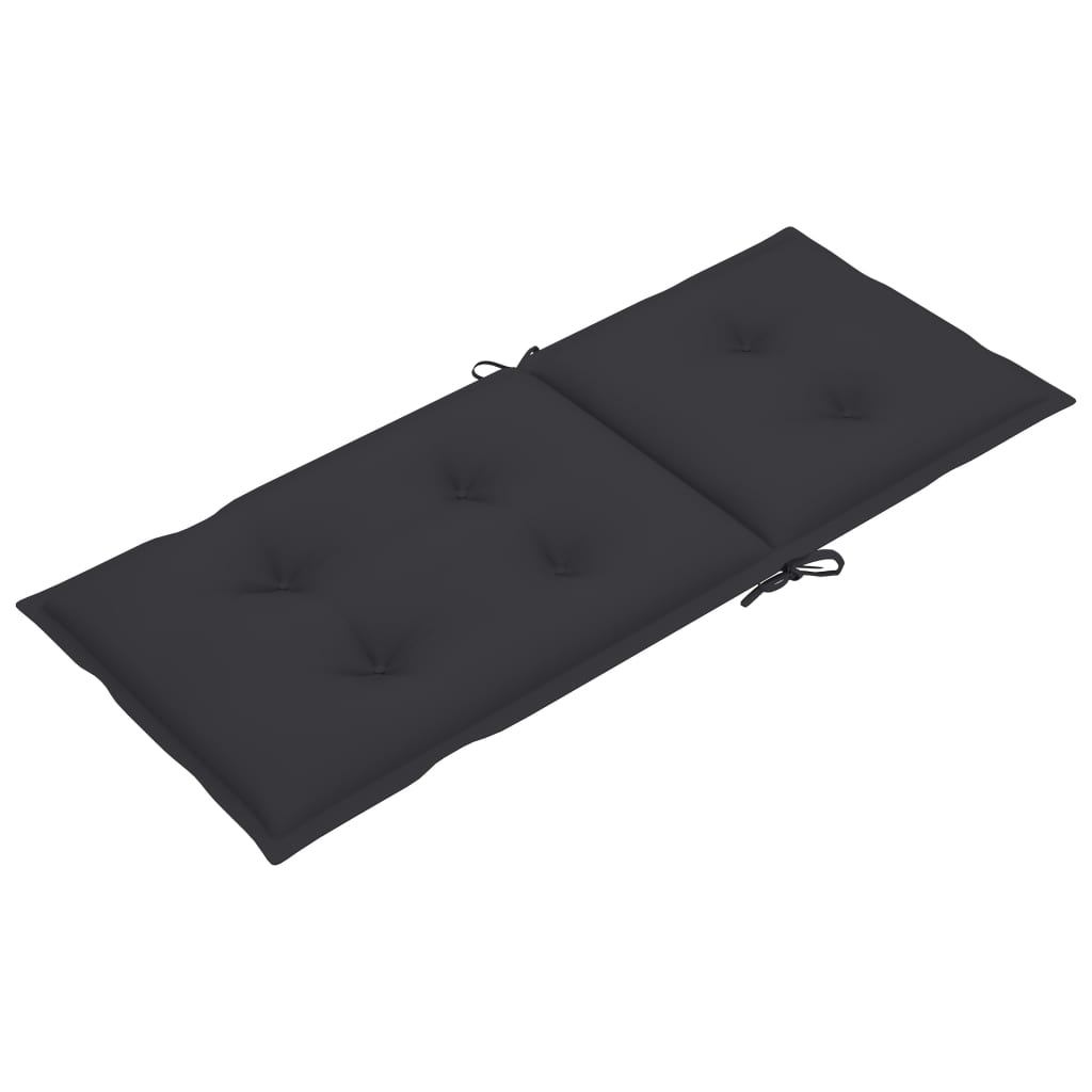 vidaXL Tuinstoelen 6 st verstelbaar met kussens massief acaciahout