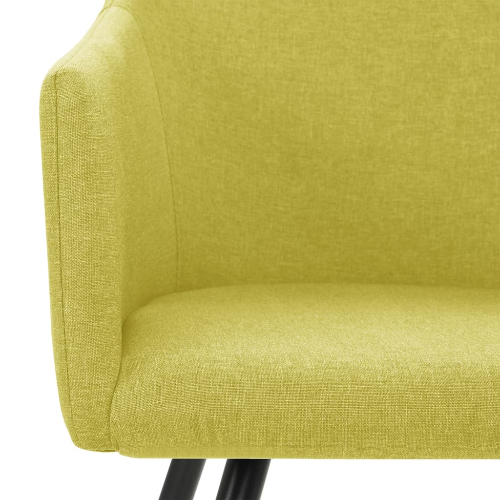 vidaXL Eetkamerstoelen 2 st stof lichtgrijs
