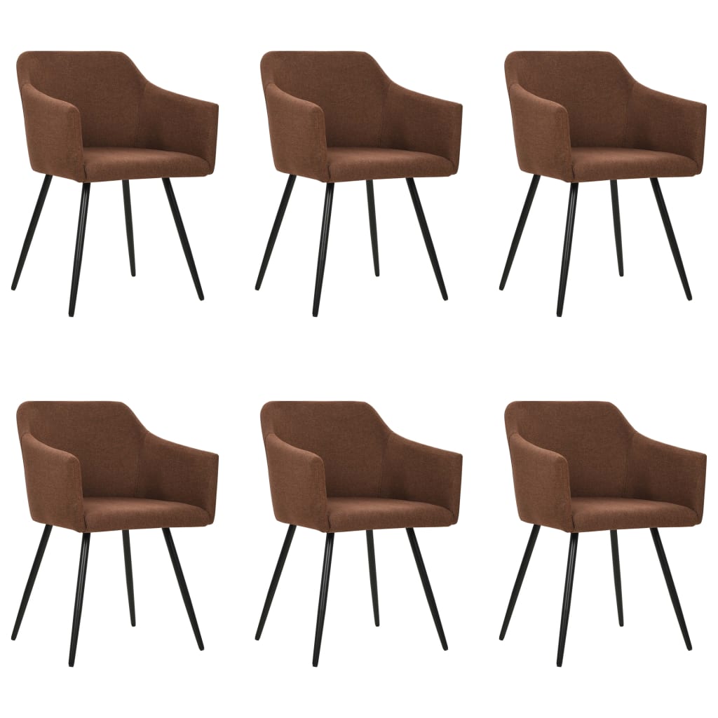 vidaXL Eetkamerstoelen 2 st stof lichtgrijs