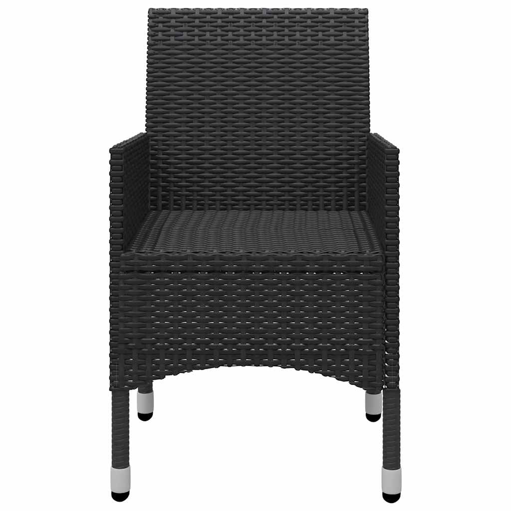 vidaXL 5-delige Tuinset zwart