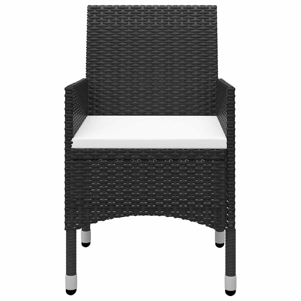 vidaXL 5-delige Tuinset zwart