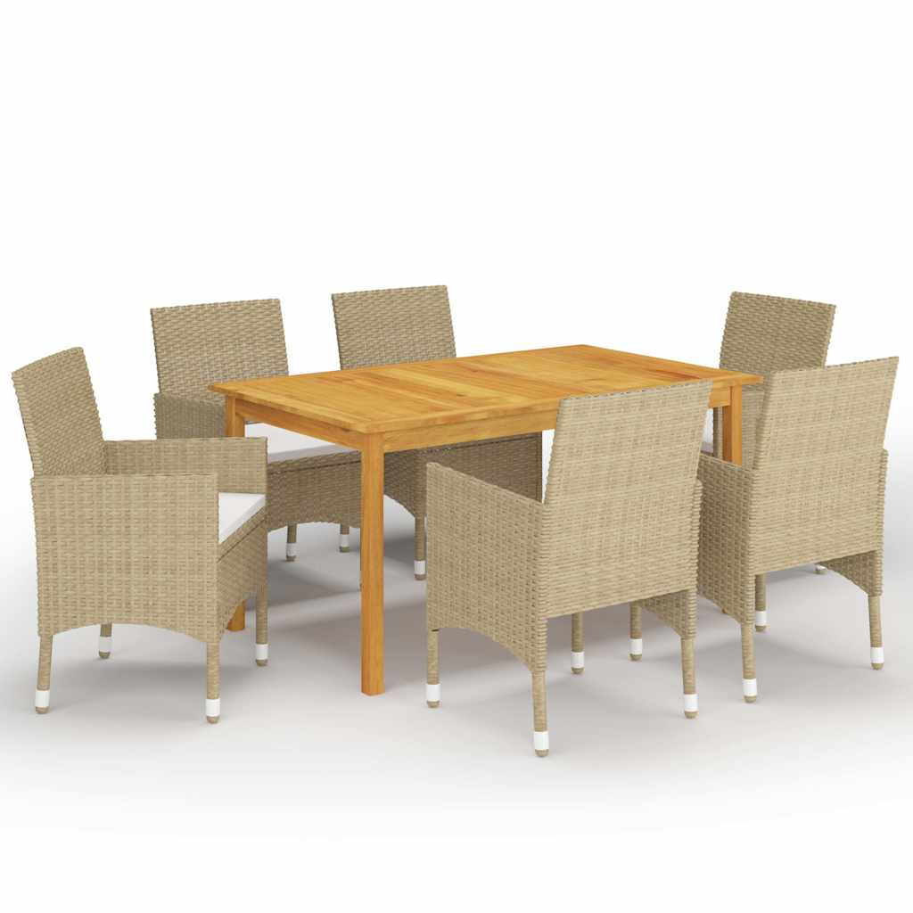 vidaXL 5-delige Tuinset zwart