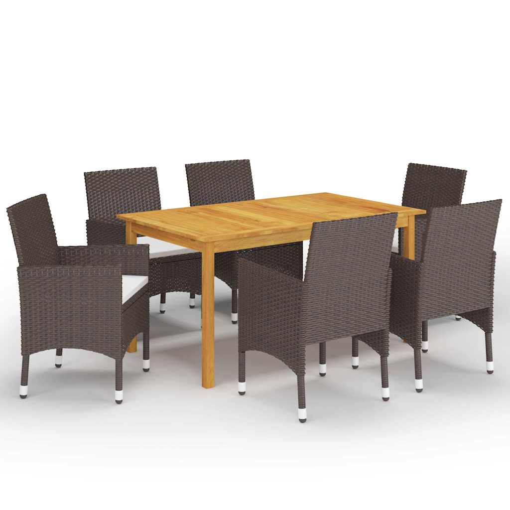 vidaXL 5-delige Tuinset zwart