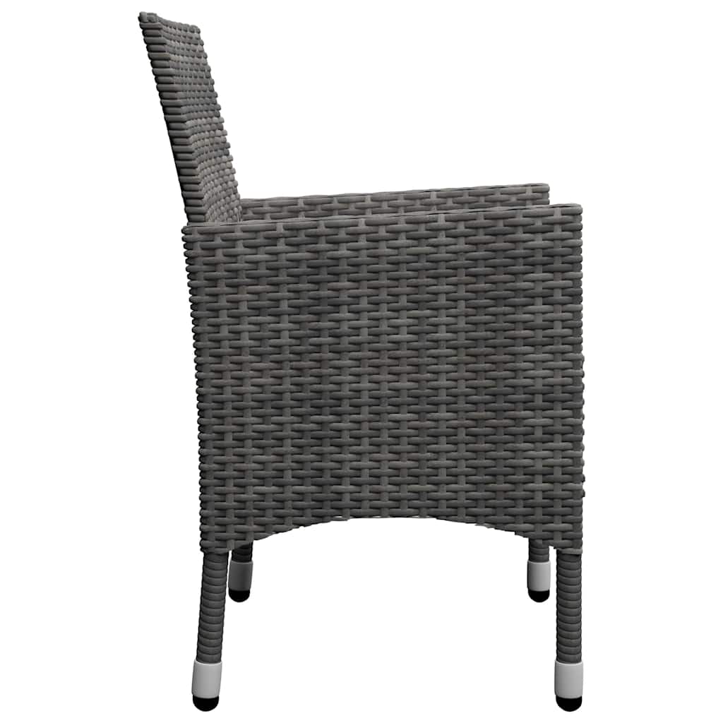 vidaXL 9-delige Tuinset zwart