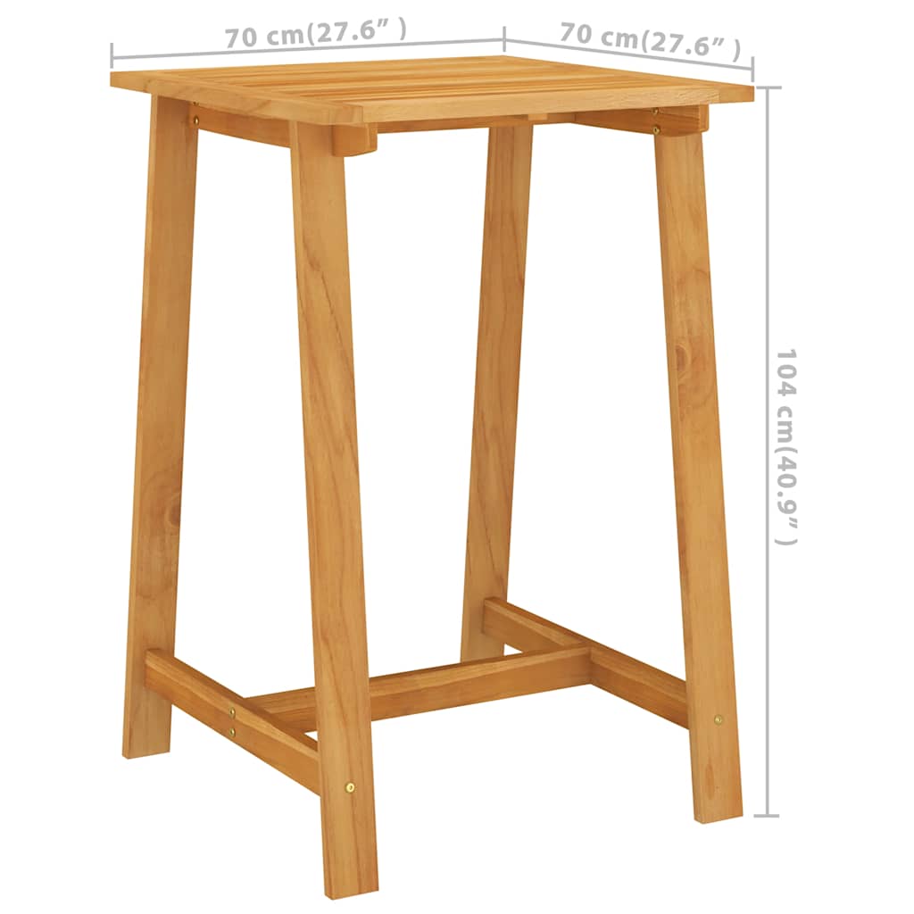 vidaXL 3-delige Tuinbarset bruin