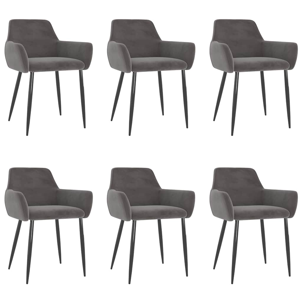 vidaXL Eetkamerstoelen 2 st fluweel blauw