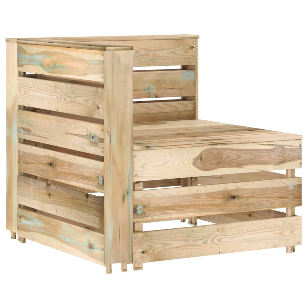 vidaXL 8-delige Loungeset groen geïmpregneerd grenenhout