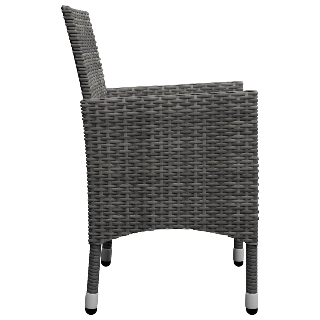 vidaXL 9-delige Tuinset zwart