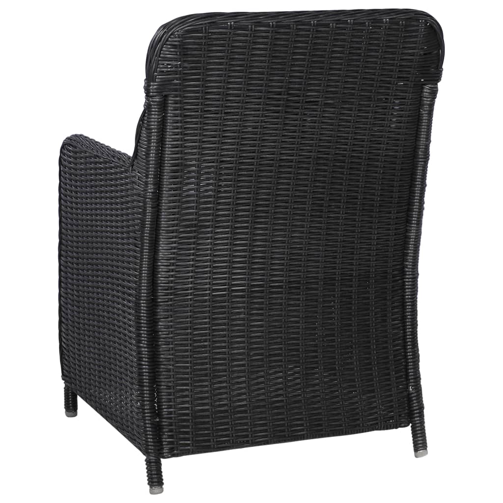 vidaXL 7-delige Tuinset zwart